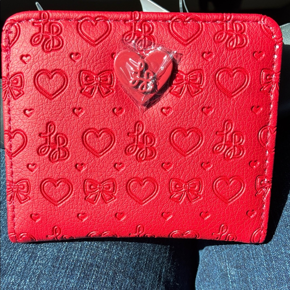 Betsey Johnson Luv Betsey Red Heart and Bow Wallet